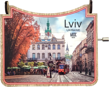 Велика музична шкатулка Львів MZV-23 фото