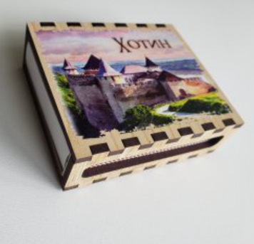 Сувенірний сірник у формі книжки Хотин ZV-29 фото