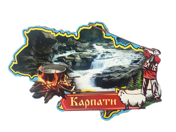 Магніт-рамка у формі карти України. Карпати MGK-20 фото