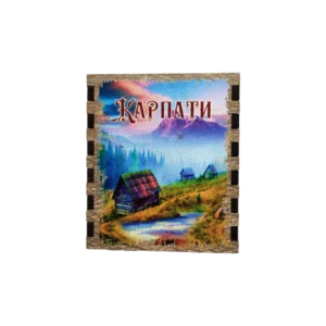 Сувенірний магніт у формі сірника «Карпати» Сувенірний магніт у формі сірника «Карпати»