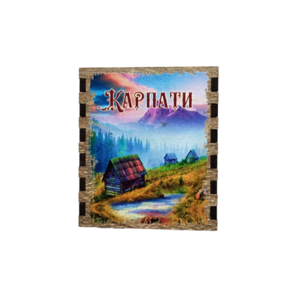 Сувенірний магніт у формі сірника «Карпати»