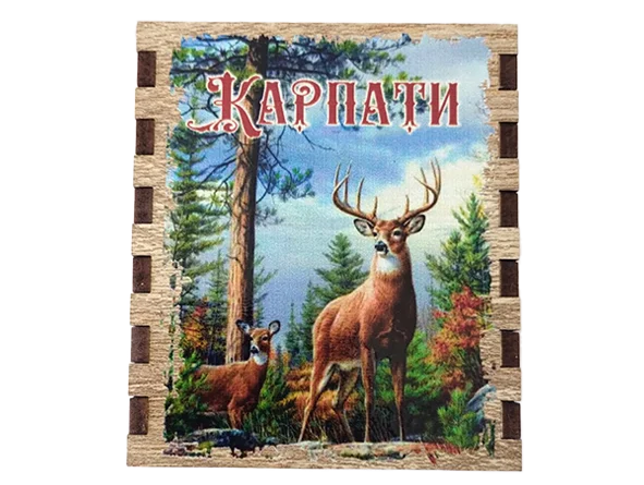 Сувенірний магніт у формі сірника «Карпати»