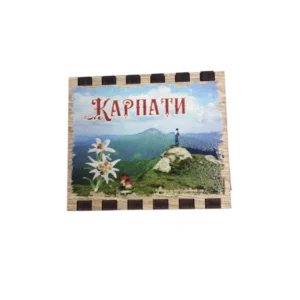 Сувенірний магніт у формі сірника «Карпати» Сувенірний магніт у формі сірника «Карпати»