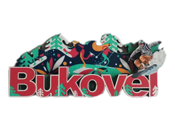 Магніт-рамка з написом «Буковель»