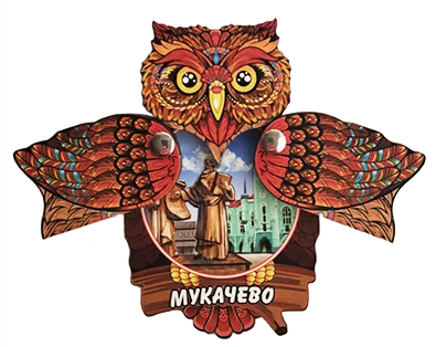 Сувенірний магніт-сова з відкривними крилами