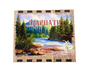 Сувенірний магніт у формі сірника «Карпати»