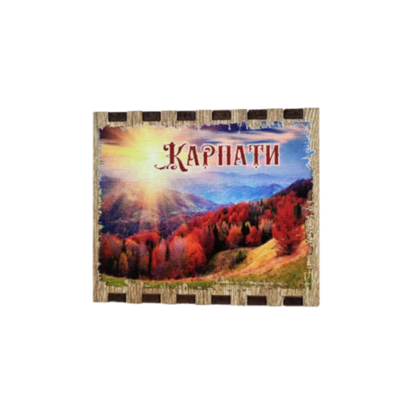 Сувенірний магніт у формі сірника «Карпати»