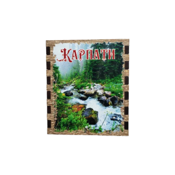 Сувенірний магніт у формі сірника «Карпати»
