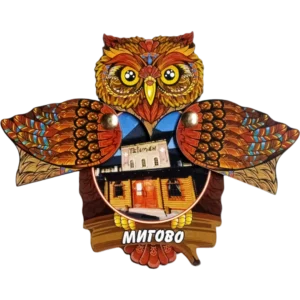 Сувенірний магніт-сова з відкривними крилами «Мигово»