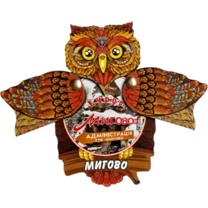 Сувенірний магніт-сова з відкривними крилами «Мигово»