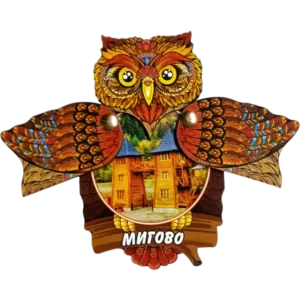Сувенірний магніт-сова з відкривними крилами «Мигово»