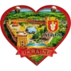 Сувенірний магніт-серце з рухомими половинками «Луцьк»